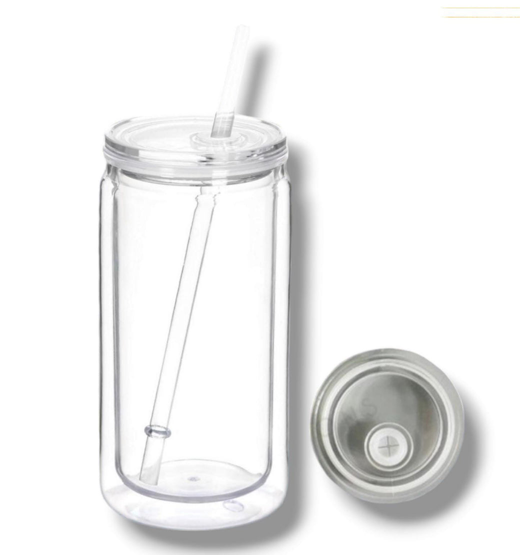 customizable 16oz plastic snow globe cup