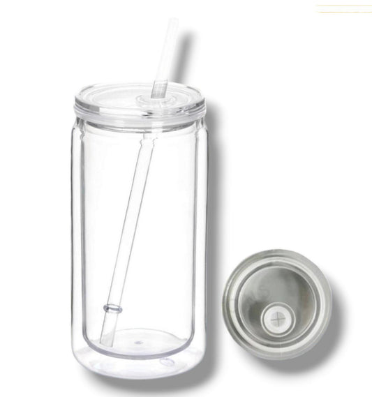customizable 16oz plastic snow globe cup