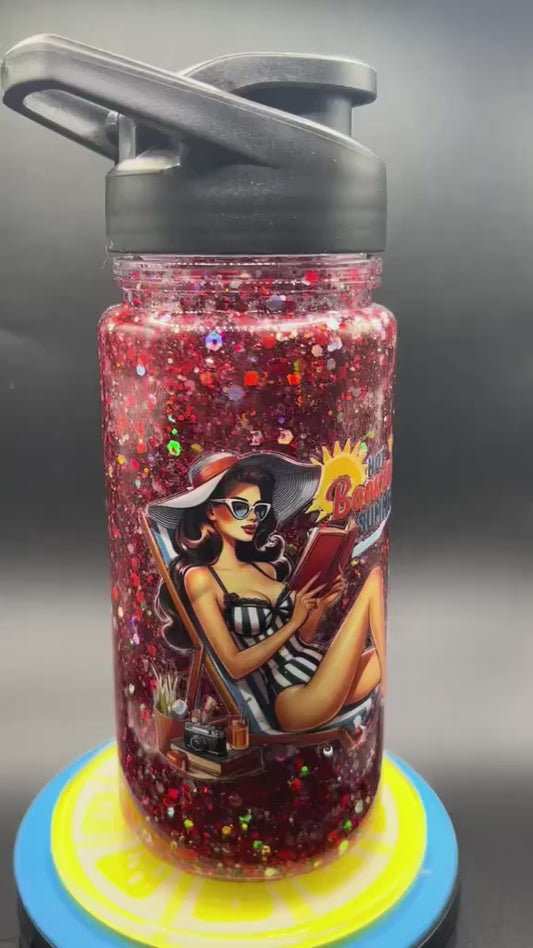 red 10oz water bottle